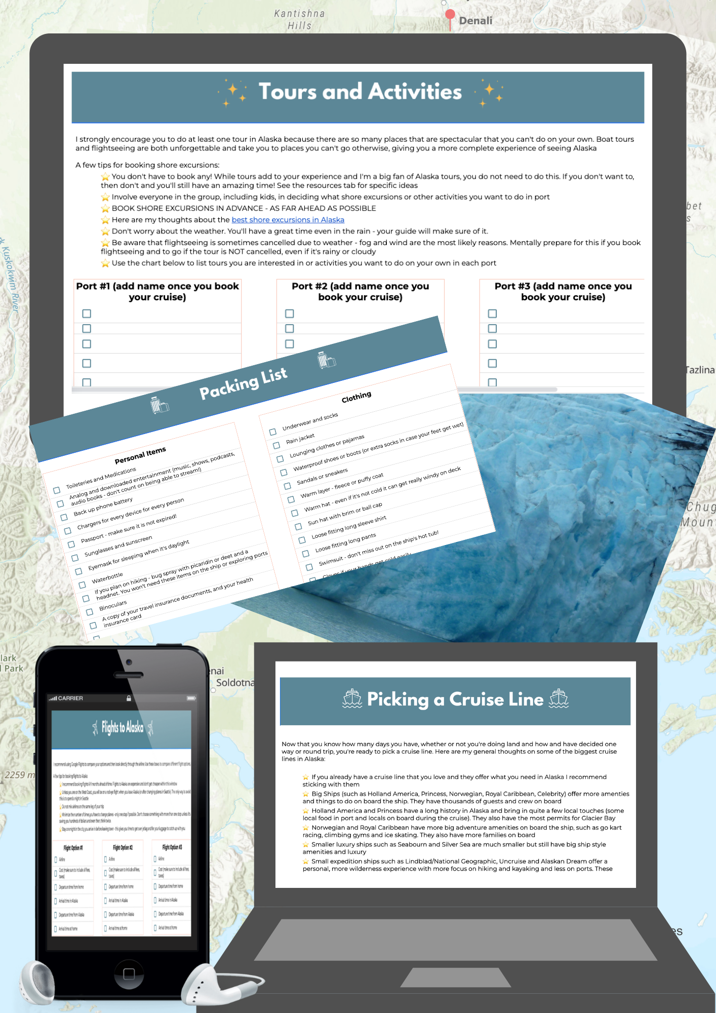 Alaska Cruise Planner and Workbook