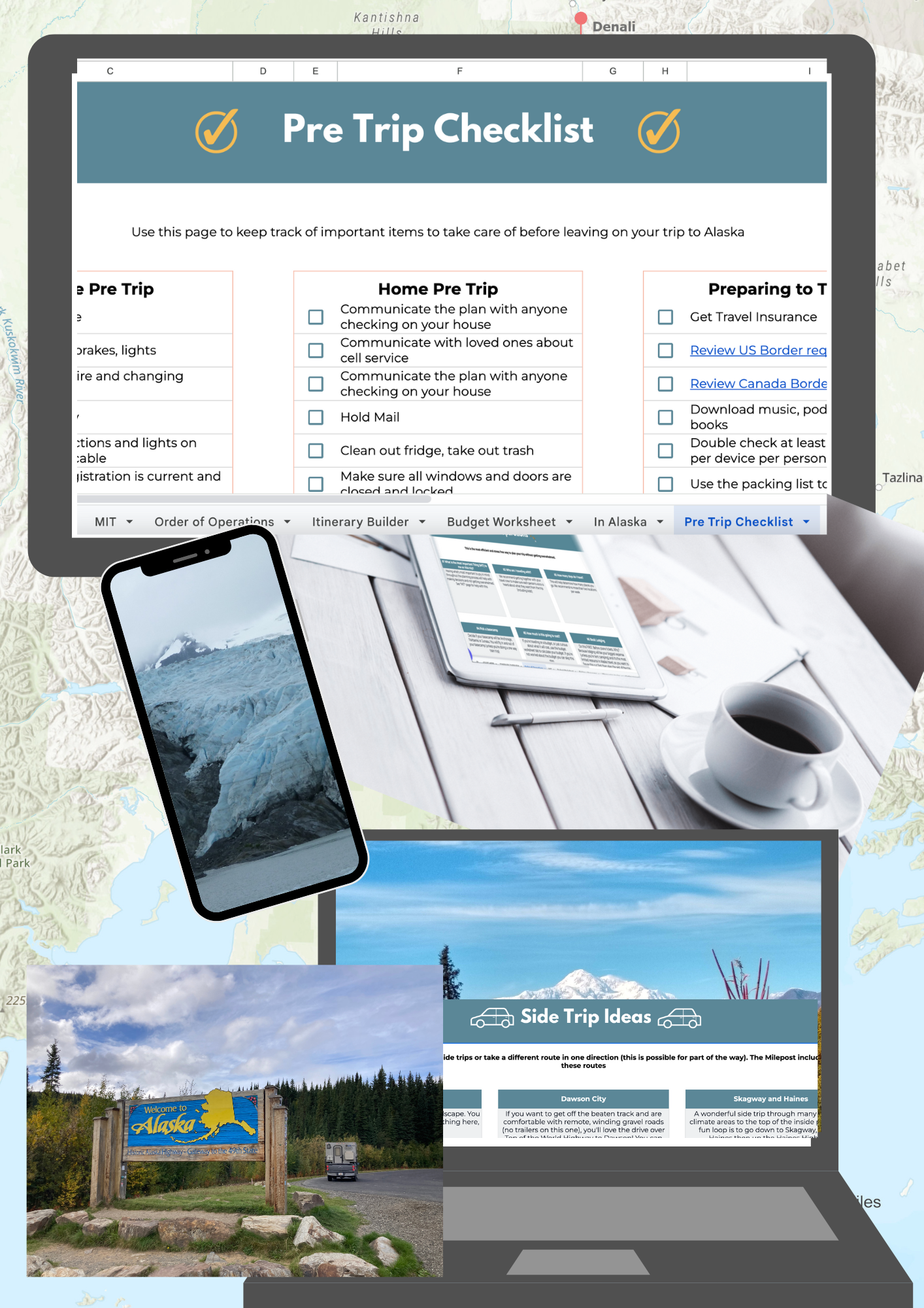 Great Alaska Road Trip Planner and Workbook